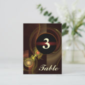 Numéro de table de connexion intime Carte postale (Debout devant)