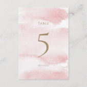 Numéro de table de dédicace de bébé à l'aquarelle (Devant)