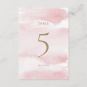 Numéro de table de dédicace de bébé à l'aquarelle (Dos)