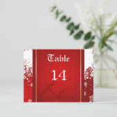 Numéro de table de fête de Noël (Debout devant)
