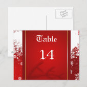 Numéro de table de fête de Noël (Devant / Derrière)