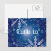 Numéro de table de fête de Noël (Devant / Derrière)