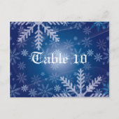 Numéro de table de fête de Noël (Devant)