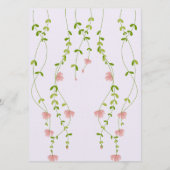 Numéro de table de fleurs (Dos)