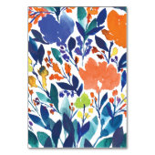 Numéro de table de floraison vibrante (Dos)