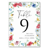 Numéro de table de jardin de fleurs sauvages Boho (Par défaut)