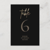 Numéro de table de la fête d'anniversaire des 50 a (Devant)