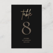 Numéro de table de la fête d'anniversaire des 60 a (Devant)