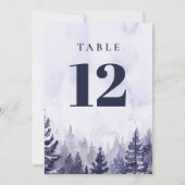 Numéro de table de la forêt de pins rustiques viol (Dos)