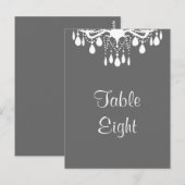 Numéro de table de la grande salle de bal (gris) (Devant / Derrière)