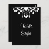 Numéro de table de la grande salle de bal (noir) (Devant / Derrière)