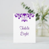 Numéro de table de la grande salle de bal (violet) (Debout devant)