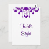 Numéro de table de la grande salle de bal (violet) (Devant / Derrière)