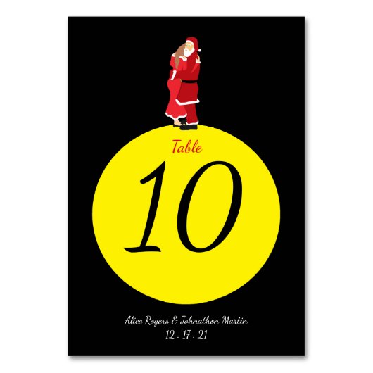 Numéro de table de la lune de Noël (Par défaut)