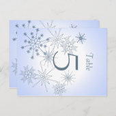 Numéro de table de la neige (Devant / Derrière)