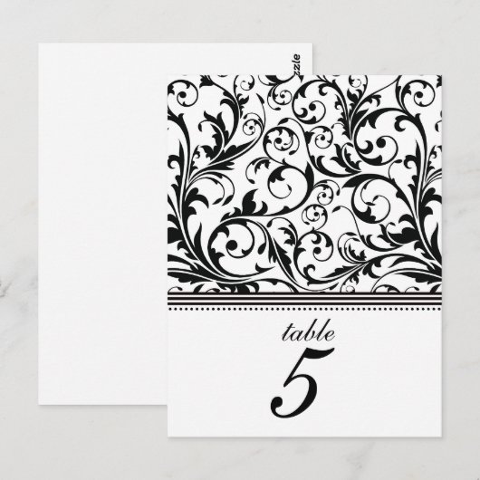 Numéro de table de la tente pliante (Devant / Derrière)