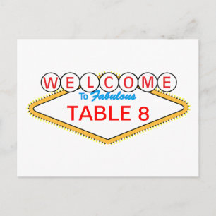 Numéro de table de Las Vegas
