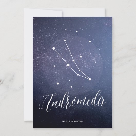 Numéro de table de l'étoile de constellation Andro (Devant)