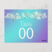 Numéro de table de l'étoile de mer bleu violet (Dos)