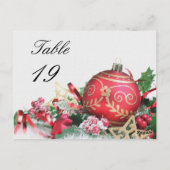 Numéro de table de l'événement Noël (Dos)