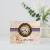 Numéro de table de l'horloge antique Carte postale (Debout devant)