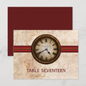 Numéro de table de l'horloge antique Carte postale (Devant / Derrière)