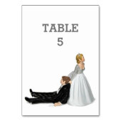 Numéro de table de l'Humour mariage (Dos)