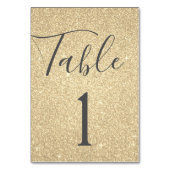 Numéro de table de luxe Gold Sparkle (Par défaut)