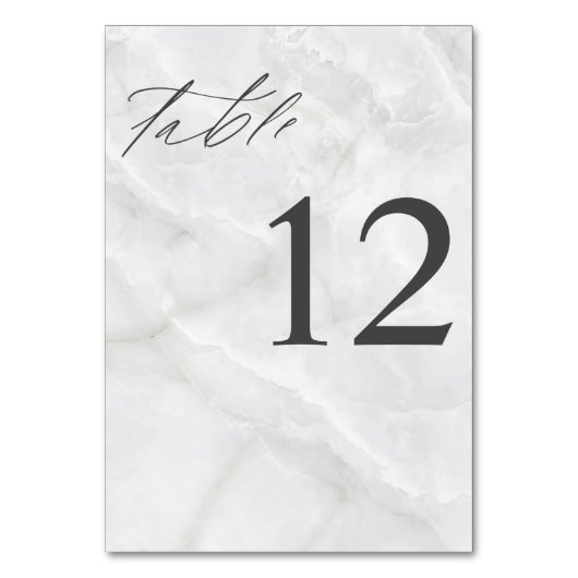Numéro de table de marbre (Par défaut)