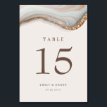 Numéro de table de marbre de pierre d'âge<br><div class="desc">Conçu pour se coordonner avec notre collection Natural Marble Agate, ce numéro de tableau personnalisable assorti présente une texture magnifique marbre agate en couleur naturelle associée au texte contemporain. Pour une personnalisation plus avancée de cette conception, par exemple la modification de la disposition, de la police ou de la taille...</div>