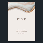 Numéro de table de marbre de pierre d'âge<br><div class="desc">Conçu pour se coordonner avec notre collection Natural Marble Agate, ce numéro de tableau personnalisable assorti présente une texture magnifique marbre agate en couleur naturelle associée au texte contemporain. Pour une personnalisation plus avancée de cette conception, par exemple la modification de la disposition, de la police ou de la taille...</div>