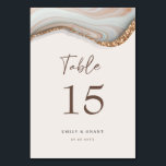 Numéro de table de marbre de pierre d'âge<br><div class="desc">Conçu pour se coordonner avec notre collection Natural Marble Agate, ce numéro de tableau personnalisable assorti présente une texture magnifique marbre agate en couleur naturelle associée au texte contemporain. Pour une personnalisation plus avancée de cette conception, par exemple la modification de la disposition, de la police ou de la taille...</div>