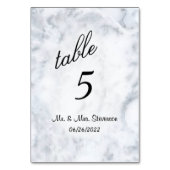 Numéro de table de marbre personnalisé (Par défaut)