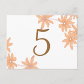 Numéro de table de marguerites orange (Dos)