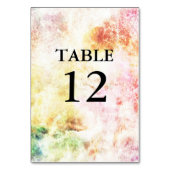 Numéro de table de mariage abstrait aux couleurs d (Par défaut)