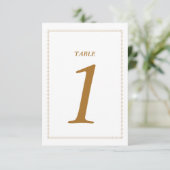 Numéro de table de mariage Art Déco 1920 (Debout devant)