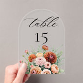 Numéro de table de mariage aux fleurs de sauge ora (In situ (ordinateur de poche))