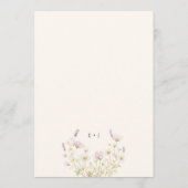 Numéro de table de mariage aux fleurs sauvages boh (Dos)