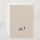 Numéro de table de mariage aux fleurs sauvages rus (Dos)