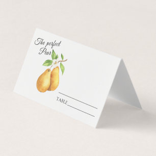 Numéro de table de mariage - Baby shower de poires
