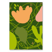 Numéro de table de mariage Cactus Formes florales (Dos)