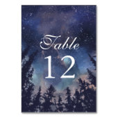 Numéro de table de mariage céleste de la forêt de  (Dos)