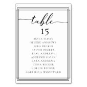 Numéro de table de mariage classique à écriture si (Par défaut)