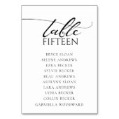 Numéro de table de mariage classique en script sim (Par défaut)