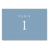 Numéro de table de mariage couleur Glacier Lake (Dos)