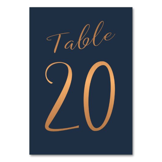 Numéro de table de mariage cuivre rose doré paille (Par défaut)