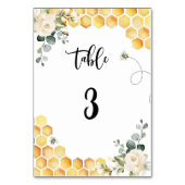 Numéro de table de mariage d'abeille à miel (Par défaut)