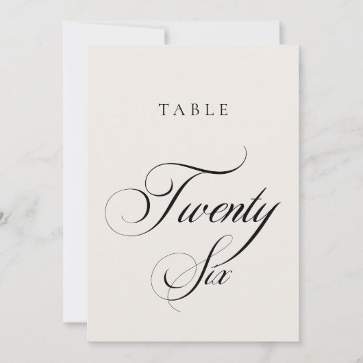 Numéro de table de mariage de calligraphie en ivoi (Devant)