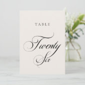 Numéro de table de mariage de calligraphie en ivoi (Debout devant)