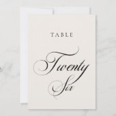 Numéro de table de mariage de calligraphie en ivoi (Dos)